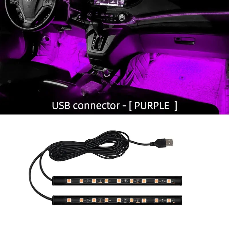 New LED Car Interior Ambient Foot