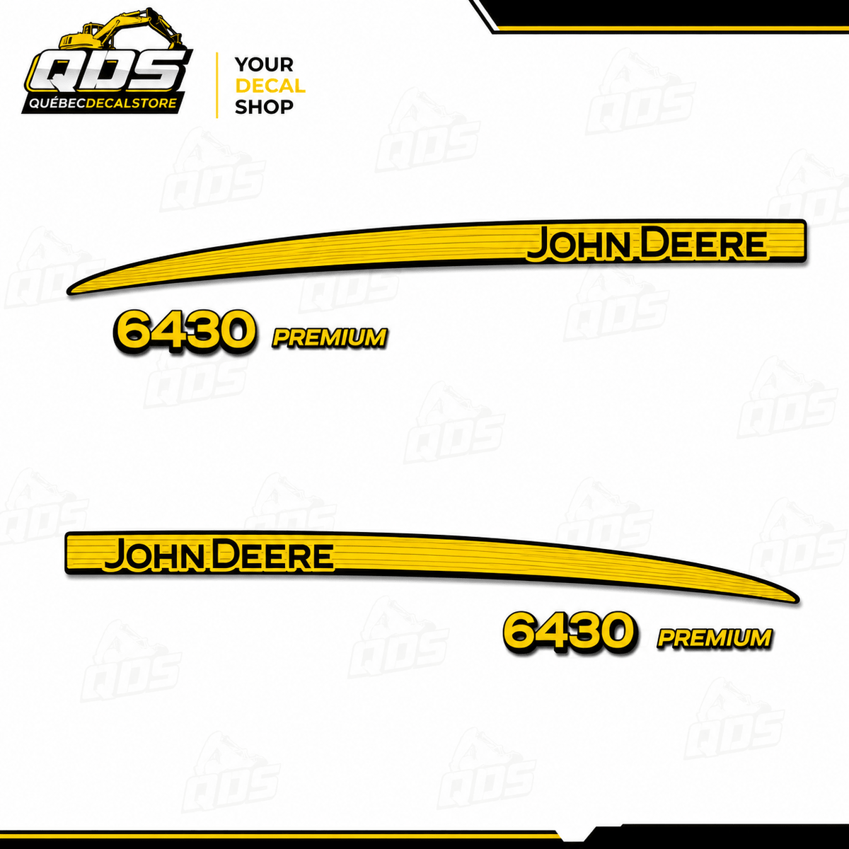 John Deere 6430 Premium Decal Kit / Kit Complet de DécalcomaniesQuébecDecalstore