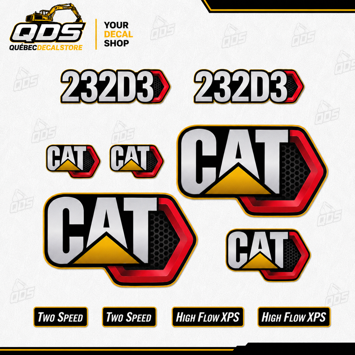 AFTERMARKET DECAL KIT FOR CAT SKID