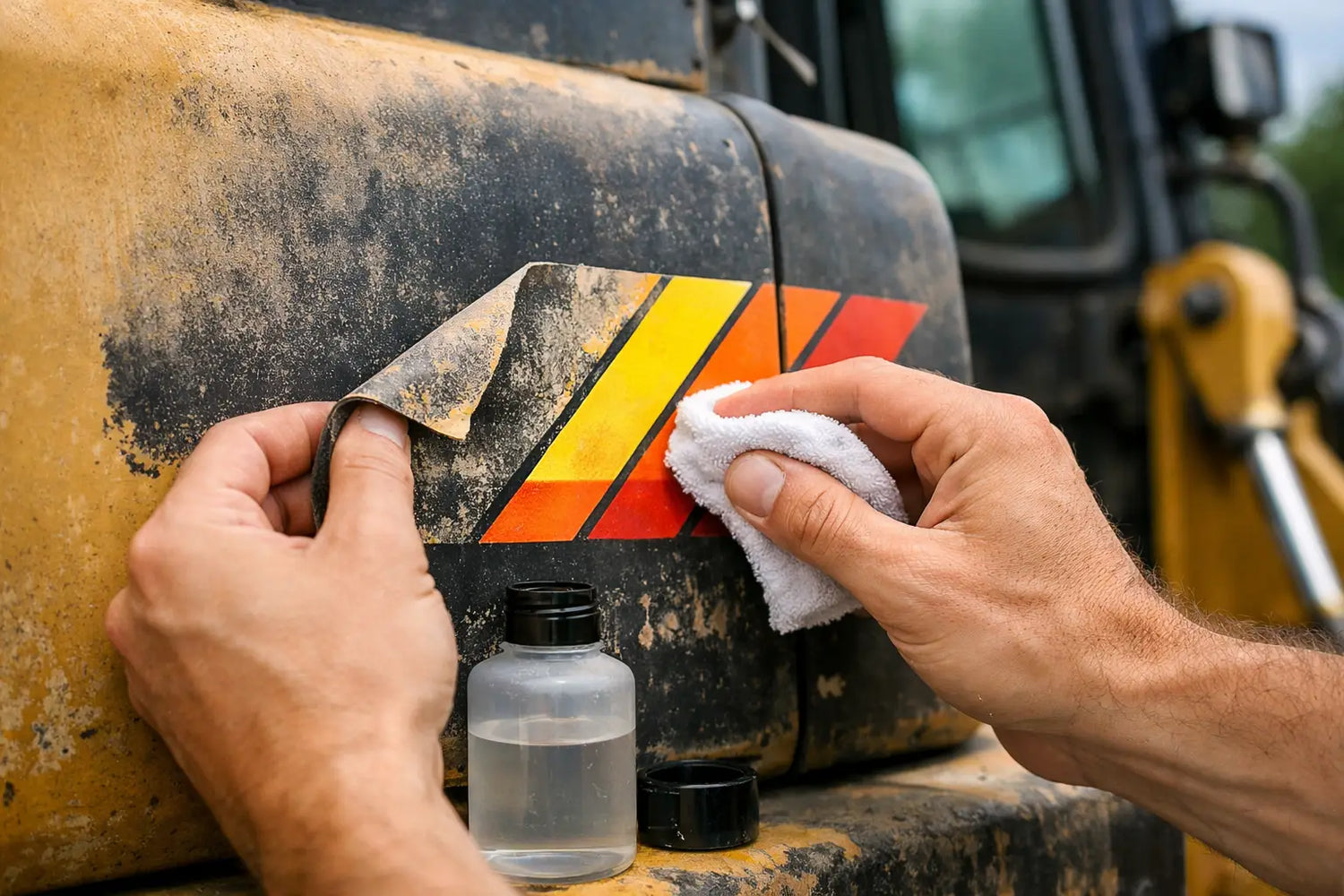 How to Restore Faded Machinery Decals Properly