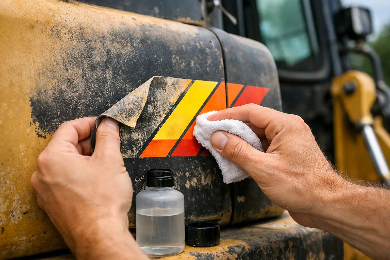 How to Restore Faded Machinery Decals Properly