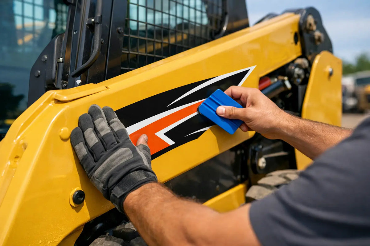 Skid Steer Decal Replacement That Holds Up