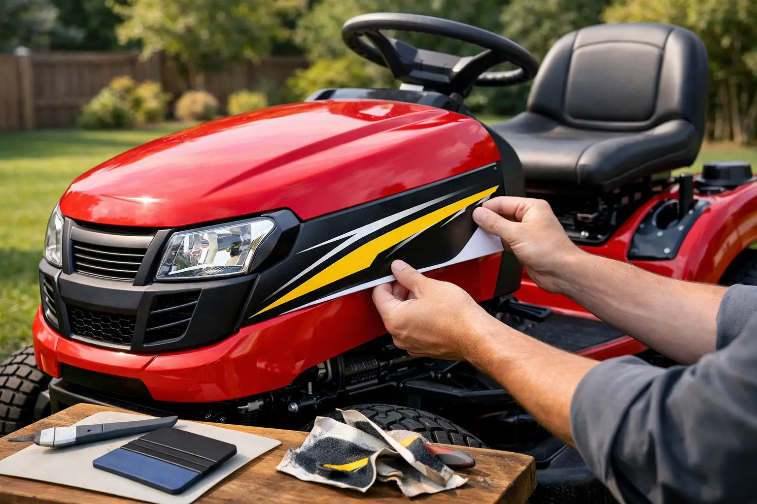 Lawn Mower Decal Replacement That Looks Right