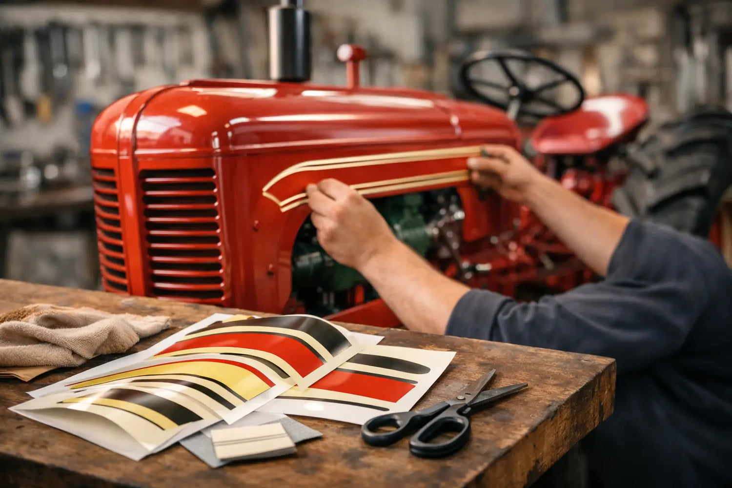 Vintage Tractor Restoration Decals That Fit Right