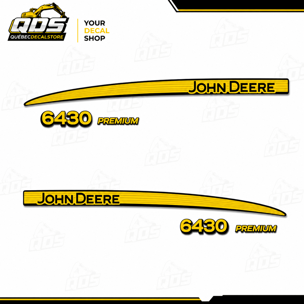 John Deere 6430 Premium Decal Kit / Kit Complet de DécalcomaniesQuébecDecalstore