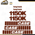 KIT COMPLET DE DÉCALCOMANIES POUR BULLDOZER CASE 1150K LONG TRACKQuébecDecalstore