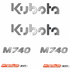 Kit complet de décalcomanies pour Kubota M740 nouvelle générationQuébecDecalstore