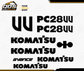 KOMATSU PC28UU Decal Kit / Kit Complet de DécalcomaniesQuébecDecalstore