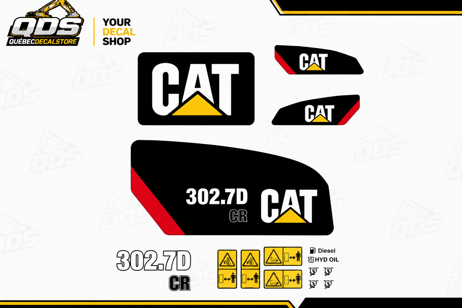 AFTERMARKET DECAL KIT FOR CAT