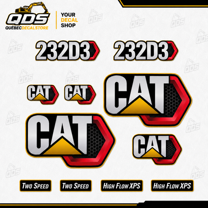 AFTERMARKET DECAL KIT FOR CAT SKID